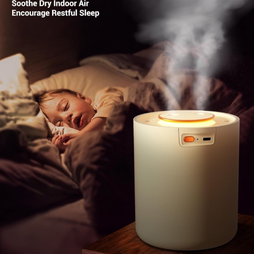 NEW Small Diffuser Humidifier With Night Light - Picture 3 of 3